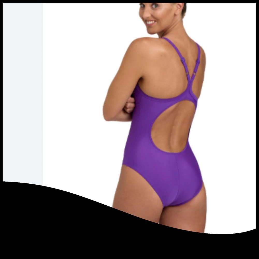 Classic Purple One-Piece Swimsuit 49 - Picture 2 of 5
